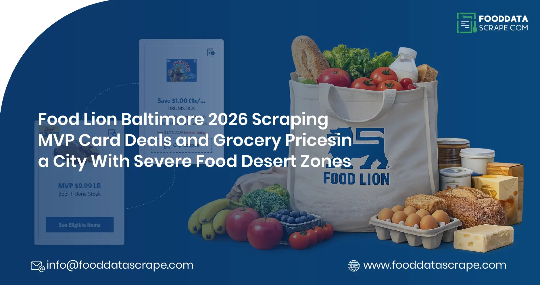 Food Lion Grocery Data Scraping Baltimore MD 2026: MVP Card Deals, Food Desert Overlay & Old Bay Regional Intelligence